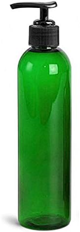 Royal Massage Кръгла бутилка за Масажно масло / Лосион/Течност Bullet на 8 унции с Седловидным помпа (Зелен, 1)