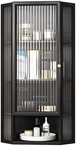 Триъгълни шкаф за баня FIFOR, Отделно Стоящи мебели за съхранение на 3-4-уровневыми рафтове и вратички за кухни, дневен Тракт, коридор, Стенен шкаф (Цвят: A, Размер: 35 * 35 * 9