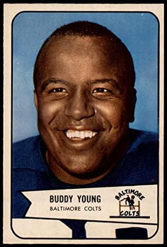 1954 Боуман # 38 Бъди Йънг Балтимор Колтс (Футболна карта) EX/MT Colts