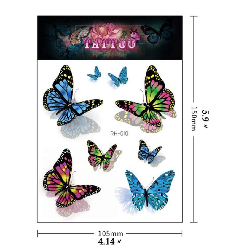 8 листа от лотосов цвят Водоустойчив Временни Татуировки Мъжете Фалшива Татуировка на Роза на Временни Етикети Светкавица