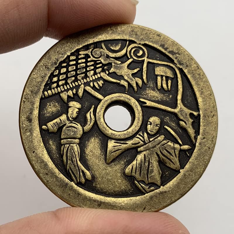 Китайските Кухи Монети Харчат Пари на света Тайпинская Месинг Стари Антични Бронзови Медали, Сбирка на Монетата са Изписани Монети