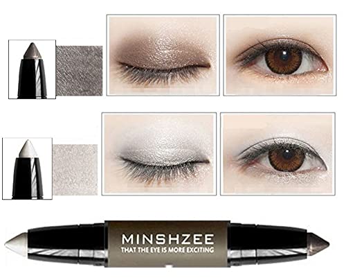 XICHEN Трайна водоустойчива пръчка за двухцветных сенки за очи, крем за сенки за очи Shimmer Eyeshadow Stick (1