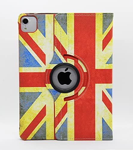 Калъф LiViTech за iPad Pro 11, Ретро флаг на САЩ/Британската Великобритания, 360-Градусова smart-калъф от изкуствена