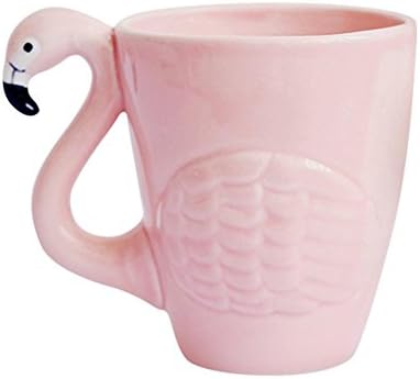 JointVictory Кафеена Чаша с фламинго, Розова Чаена Чаша, 15 Мл, Чаша с Фламинго, Коледен подарък за Празник,
