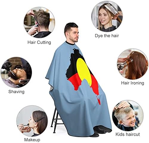 Австралийски Флаг Аборигени Карта Фризьорски салон Наметало Професионален Престилка За Подстригване на Коса Фризьорски