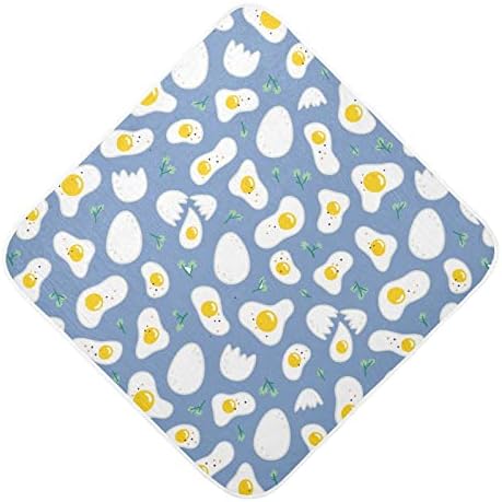 Детско Кърпи за баня vvfelixl, Бебешки Кърпи с капак за пържени яйца, Абсорбиращи Кърпи за малки Деца, Памучно Меки Кърпи