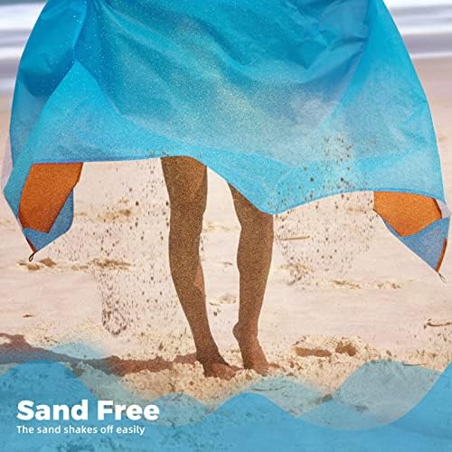Плажна одеяло Sunolga, водонепроницаемое, защитено от пясък, с размер 82 x 78 см, с Плажна одеало за 1-4 възрастни, Плажен