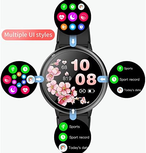 Smart-часовници, EBAKIN Smartwatch с Пълен Сензорен екран за мъже и Жени, IP68 Водоустойчив Тракер Активност
