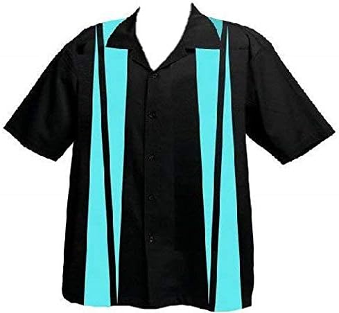Дизайн на мъжки ризи за боулинг в ретро стил от Attila, Големи и по-Високи размери: Колекция Aqua Strike