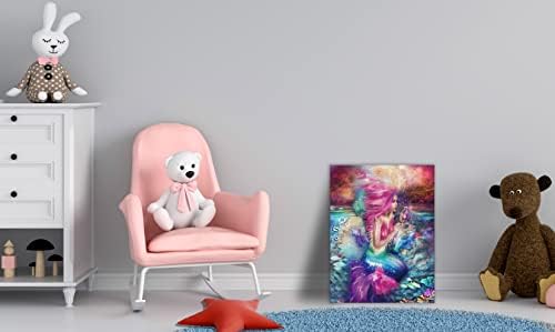 Xxliren Стенно изкуство с участието на Малката Русалка - Розово Стенно изкуство, Интериор на Спални за Момичета -