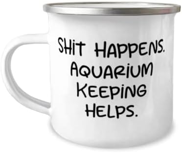 По дяволите се случва. Помага за поддържане на аквариума. Туристическа Чаша на 12 унции, За съхранение в Аквариума, Уникална