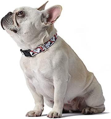 Фъстъци за домашни любимци Нашийник за кучета Снупи, Големи | Large Dog Collar Снупи Gifts Официално лицензиран | Червено и Бяло Арахисовый нашийник за кучета Снупи Дрехи и ак