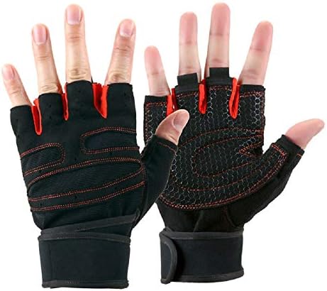Ръкавици за вдигане на тежести KUYOMENS с обертыванием китките, Които подкрепят Спортни ръкавици за мъже/жени,