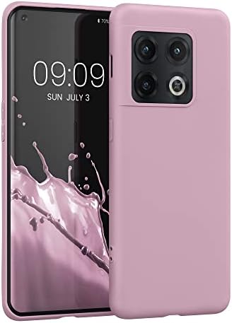 Калъф kwmobile TPU, Съвместим с OnePlus 10 Pro 5G - Мек Калъф Елегантен и Гъвкав Защитен Калъф За вашия телефон - Античен Розово Матиран