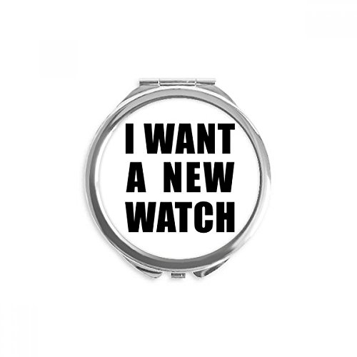 Искам Нов Часовник Ръчно Компактно Огледало Кръгло Джобно Карманное Стъкло