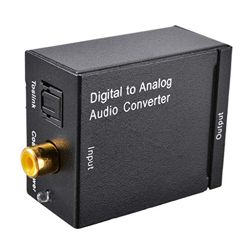 Цифрово-аналогов Аудиопреобразователь Sara-u Оптично влакно и Toslink Коаксиален сигнал в RCA