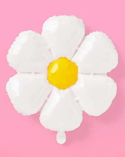 Балон xo, Fetti White Flower 40 - 1 бр. | Оригиналната Украса за рожден Ден, моминско парти в градината,