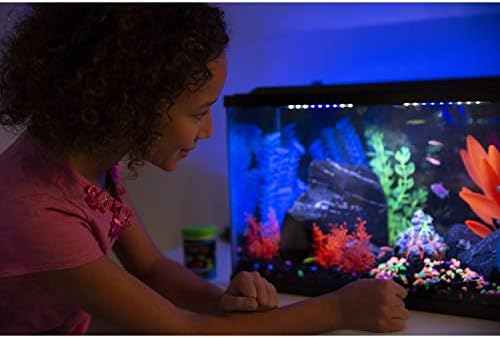 Аквариумный чакъл GloFish с тегло 5 кг, черна С флуоресцентными вложки, Допълва аквариуми GloFish