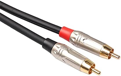 QBRCDX аудио кабел 2 Щепсела RCA до 2 Кабелям усилвател XLR за Av-щепсела Dual XLR Dual RCA