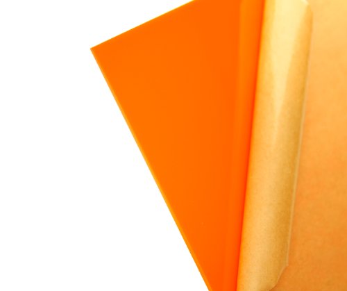 Гласове Акрилен лист с Дебелина 118 см, TL Оранжев цвят, с Номинална размер 12 x 12