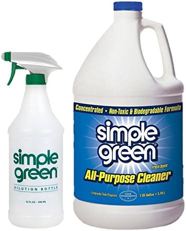 Прости зелени средство за ежедневно почистване с многократна употреба спрей за обем 32 грама и универсален почистване на Fresh Scent обем 1 литър.