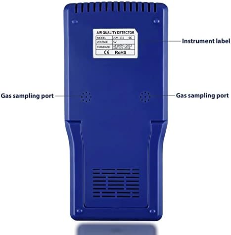 BKDFD портативен измерител на CO2 Домашен мултифункционален м Ppm CO2 Мини-детектор, газоанализатор, тестер за качеството на въздуха