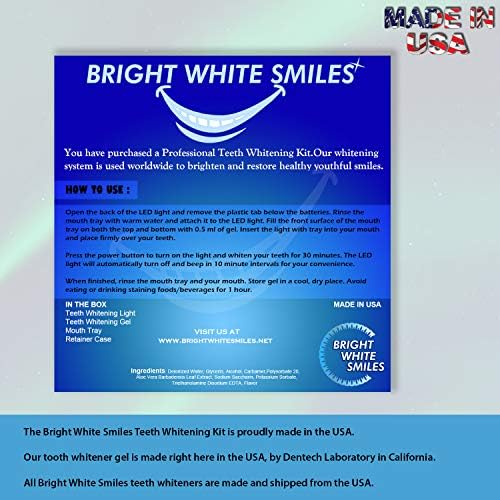 Ярки бели усмивки - Комплект за избелване на зъбите 35% Разтвор на състава - Избелващ гел за зъби и подноси в пълни - Произведено в САЩ - Идва от Дентална лаборатория за