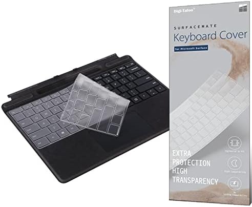 Защитно фолио за клавиатура Digi-Tatoo за Microsoft Surface Pro 9 /Pro 8/ Pro X - американска английска Подредба, Ультратонкая Защитно фолио за клавиатура от TPU с висока прозрачност