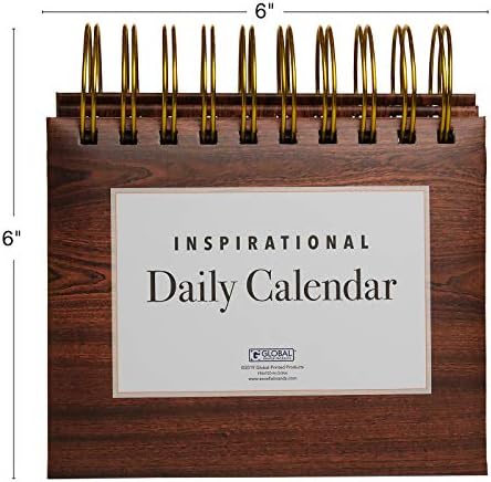 Мотивирующий и Вдъхновяващи Вечен Перекидной календар за Всеки Ден с отделна Мольбертом (Дърворезба)