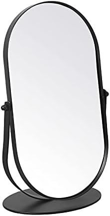Черно Десктоп Джобно Огледало за Козметични Шкафа в Спалнята, 11-Инчов Огледало за грим на Маса, Голямо Огледало