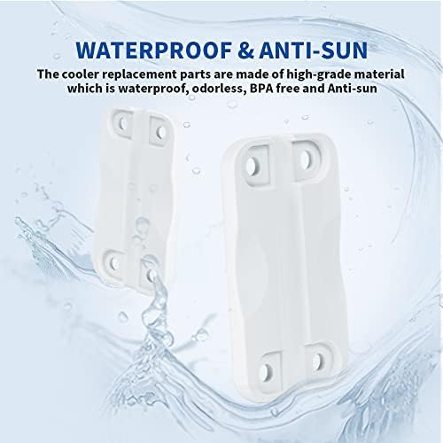 Комплект за подмяна на панти охладител SAINTAGO, 6 Линии на охладителя в опаковка с 26 высокопрочными винта (Бели) Резервни части на охладителя, Igloo, Съвместими с подробно