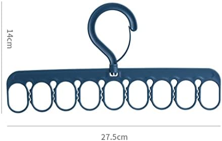 EYHLKM Ветрозащитная Закачалка за сушене на дрехи, скоба за чорапи и бельо, Мултифункционална поставка за сушене на дрехи (Цвят: синьо размер: 27,5*14 см)