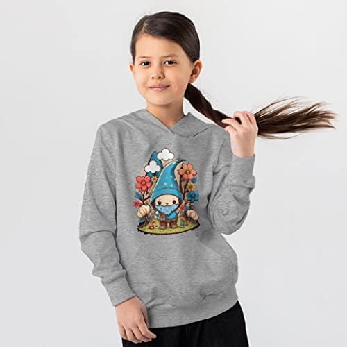 Детска hoody от порести руно с Анимационни модел - Уникална Детска hoody - Gnome Hoodie for Kids