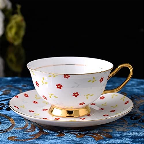 DNATS 15 бр Стикери с Цветен Дизайн Златна Линия Чай от Костен Порцелан Кафе Услуга за Следобеден чай
