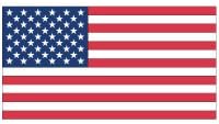 Светлоотразителни стикери с флага на сащ и САЩ - за каски за велосипеди, инвалидни колички, автомобилни брони