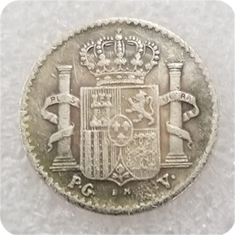 QINGFENG Антикварное Занаят, Пуерто-Рико 1896 Чуждестранна Възпоменателна Монета Сребърен Долар