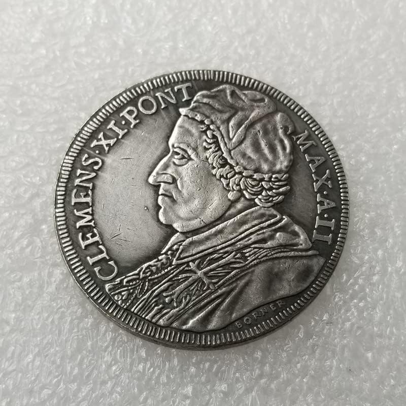 Старинни Занаяти 1702 Мдф Със Сребърно Покритие Сребърни Долара Сребърни Кръгли Чуждестранни Монети Антични Колекция #63