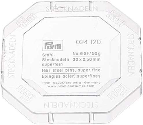 PRYM 024120 Директни пина брой 6 SF, 30x0, 50 мм, кутия 50 г