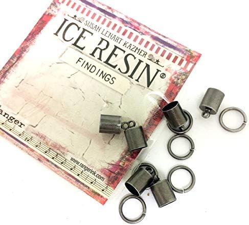 Ледената смола® (7 мм. (6) (10 мм), Изделия от старо Сребро, Челни капачки / Преходни пръстени, 12 бр.