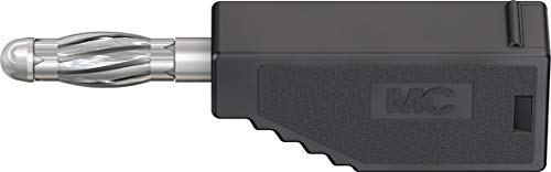 Многоконтактные електрически конектори 22.2632-21 Staubli, Включете в пакет, 4 мм, черен (опаковка от 20 броя)