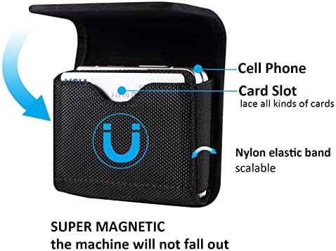 калъф-клипса за телефон, съвместим с Samsung Galaxy Z Flip 3, Z Flip3 5G, Z Flip 2, Здрав найлон кобур за мобилен телефон на рамо, съвместима с калъф-кобур Motorola razr 5G, една чанта-кобур с к?