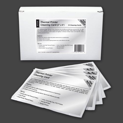 Комплект карти за почистване на термални принтери Waffletechnology - Сверхчистый ИПП за проверки и термални принтери - Предотвратяване на задръствания и подобрено качеств