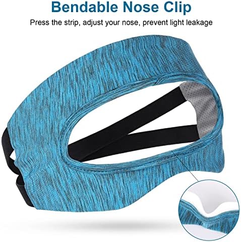 Калъф-маска за очи, Съвместим с аксесоари PSVR2/ Oculus Quest 2 / Meta Quest Pro, Дишаща Защитна превръзка от неопрен, с подплата за носа, за виртуална слушалки, Еластичен калъф за оч