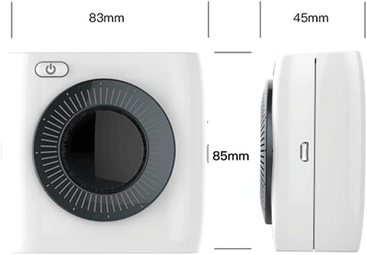 Преносим термопринтер SLNFXC за снимки, съвместим с мини принтери Android (Цвят: черен размер: 1)