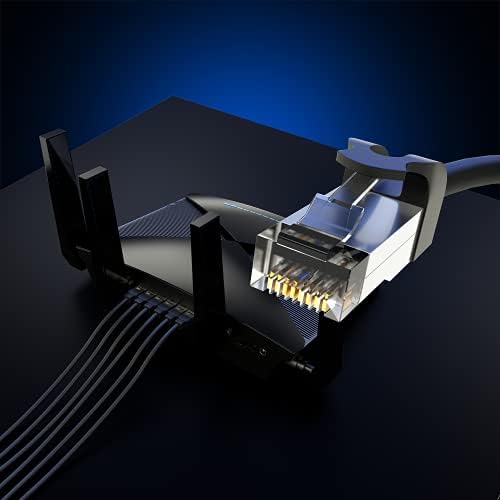Удължителен кабел Ethernet, удължителен кабел Ethernet кабел Cat 6, Интернет-кабел с Экранированным конектор RJ45 между