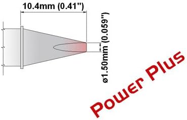 Длето Thermaltronics M8CH177H 30 градуса 1,5 мм (0,06 инча), Power Plus