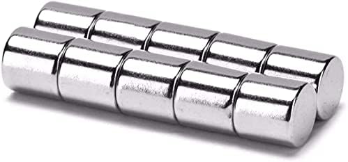 daw21onlineshop Неодимови магнити Силни Супер Магнити отгледа 10х10 мм, 100 Броя N35 Много Силни Магнити за Стъкло, Магнитни плочи, Магнитни дъски, бели дъски, класни дъски, игли