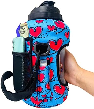 Стомна Lit Handlers обем 1/2 литра - Дизайн Love A медицинска сестра - Неопреновый изолационен ръкав със сменяем пагон,