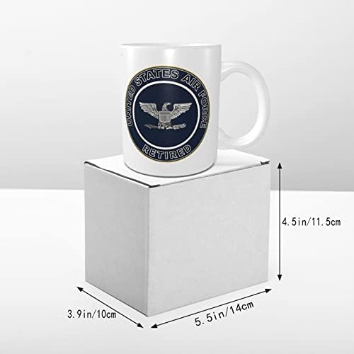 Порцеланови Чаши за Кафе Полковник от военновъздушните сили на САЩ в Оставка, Класическа Керамична Чаша За Чай Лате Капучино