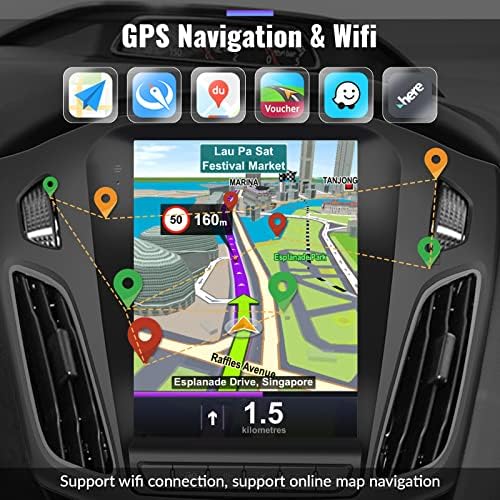 Автомобилна стерео система 2 + 32G Android 11 за Ford Focus 2012-2018 с wi-fi Apple Carplay Android Auto, сензорен екран